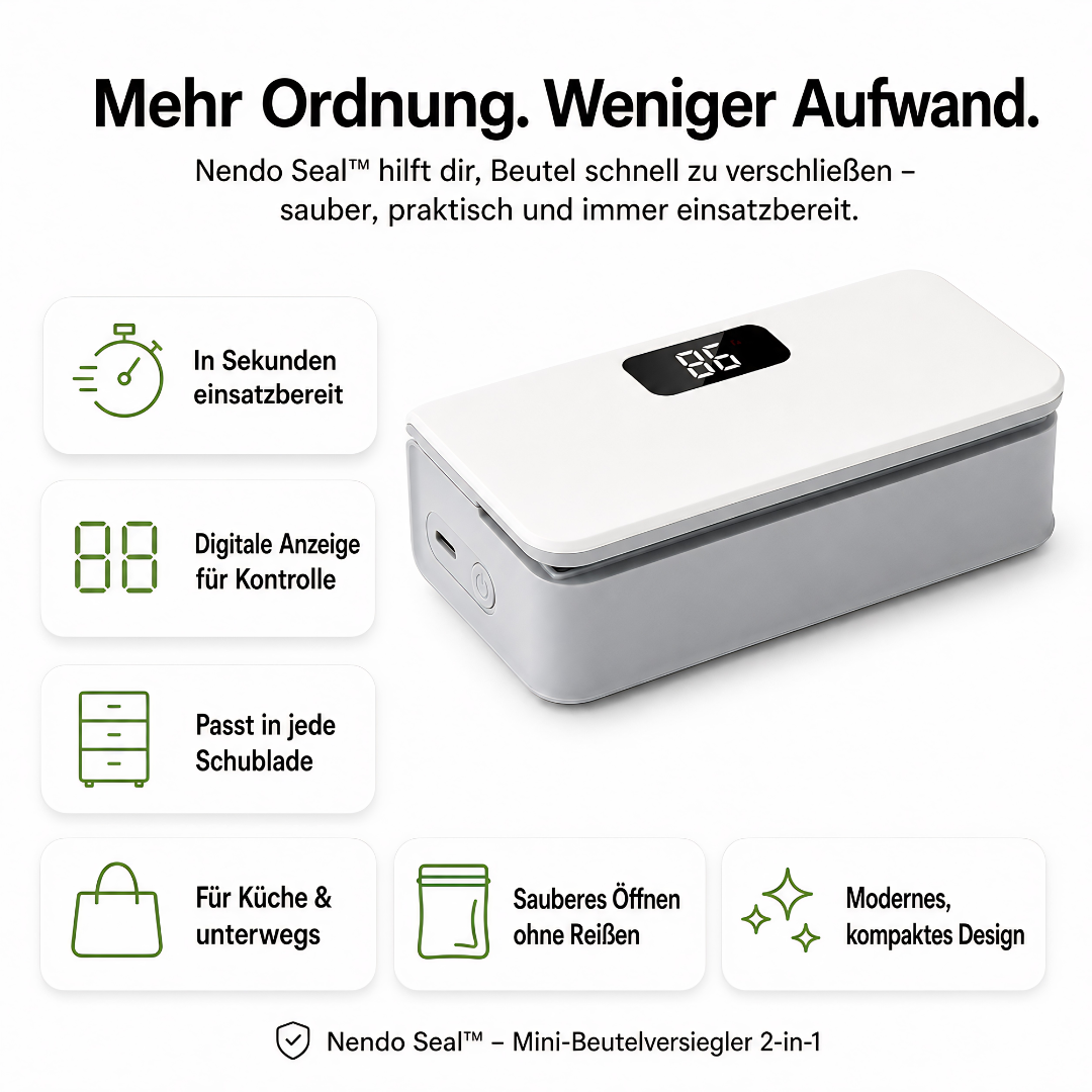 Nendo Seal™ 2-in-1 Beutelversiegler