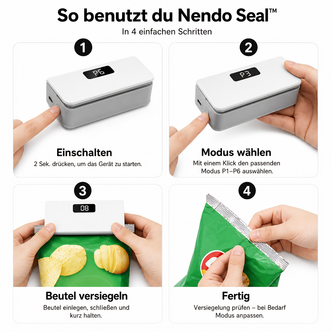Nendo Seal™ 2-in-1 Beutelversiegler
